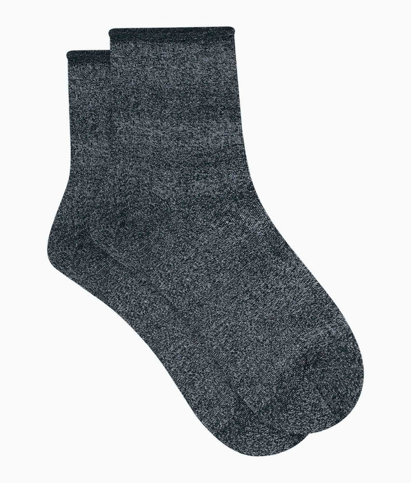 DIM Dim Mode women's black lurex socks
