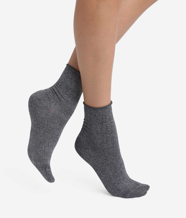DIM Pack of 2 pairs of Dim Mode black lurex women's socks