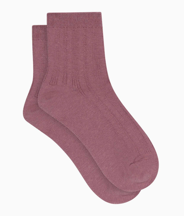 DIM Dim La Mode Old Rose women's pointelle cotton socks