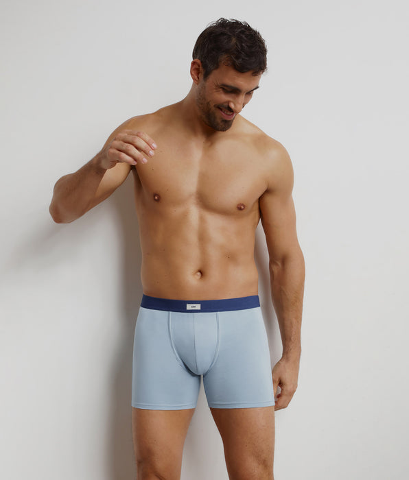 DIM Azur Dim Trendy men's long cotton boxer shorts