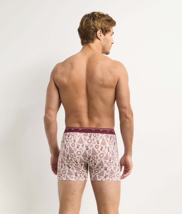 DIM Trendy ivory printed men’s boxer briefs