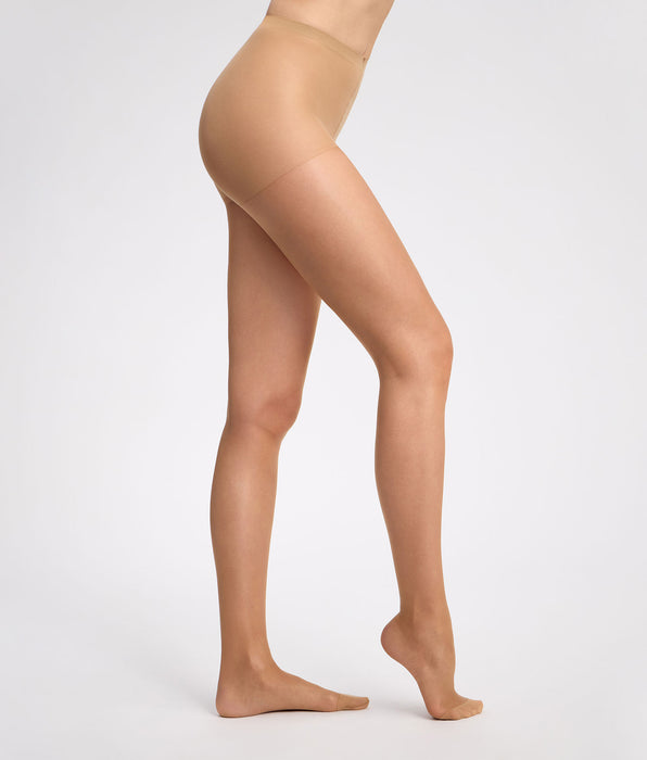 DIM Sheer no-show tights, medium dark Nude