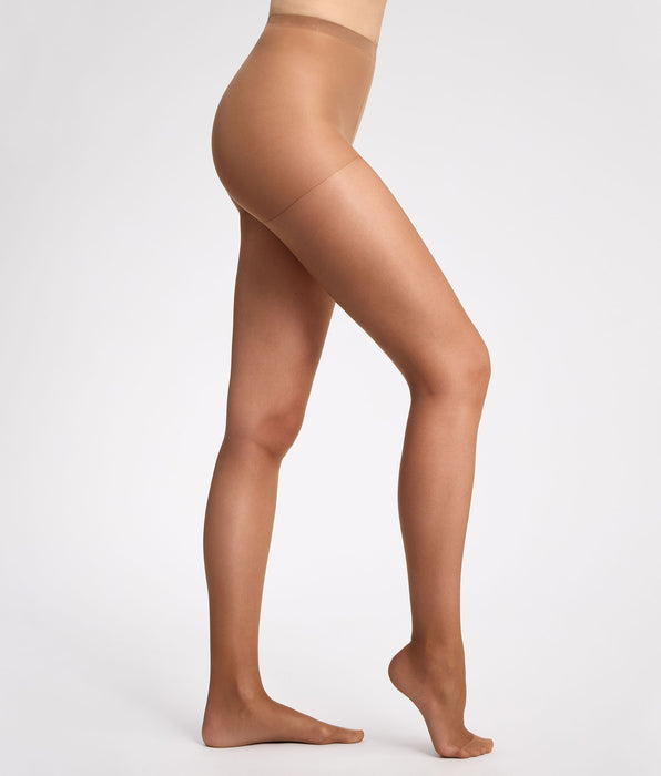 DIM Sheer dark brown Nude tights with no visible waistband