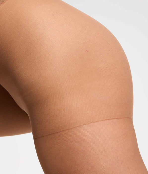 DIM Sheer dark brown Nude tights with no visible waistband