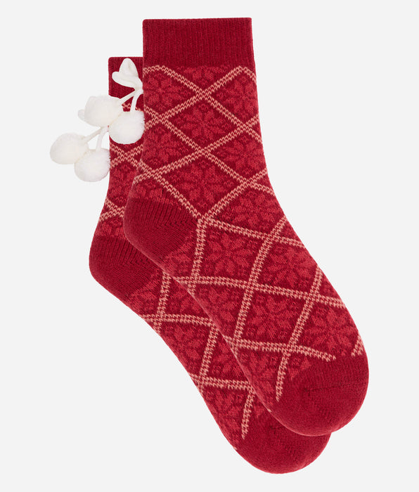 DIM Women's casual red Cocoon socks