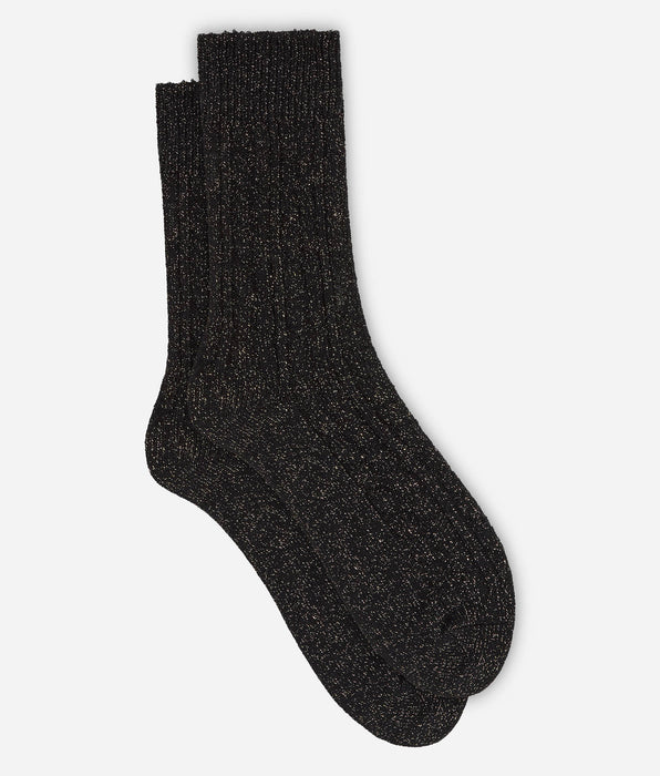 DIM Women's ribbed black socks La Mode