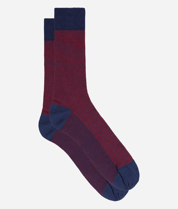 DIM Men's garnet red cotton socks La Mode