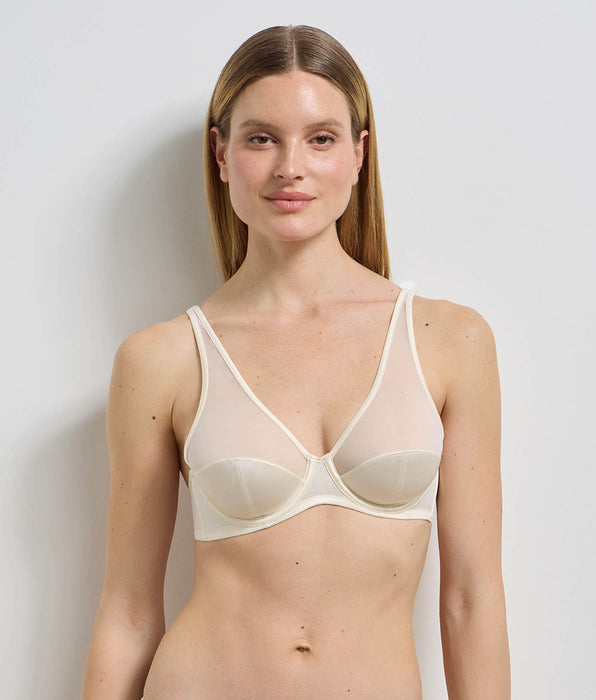 DIM Ivory underwired bra Dim x Ines de la Fressange