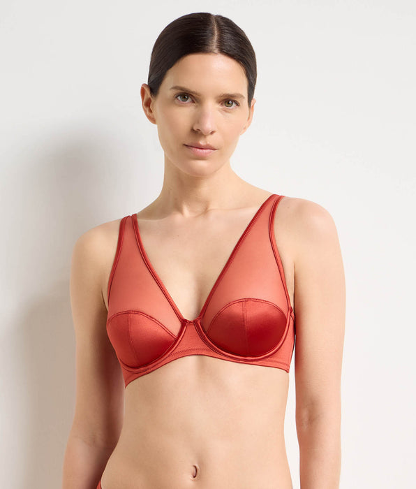DIM Spiced cinnamon underwired bra Dim x Ines de la Fressange