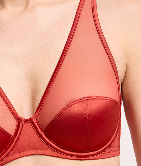 DIM Spiced cinnamon underwired bra Dim x Ines de la Fressange