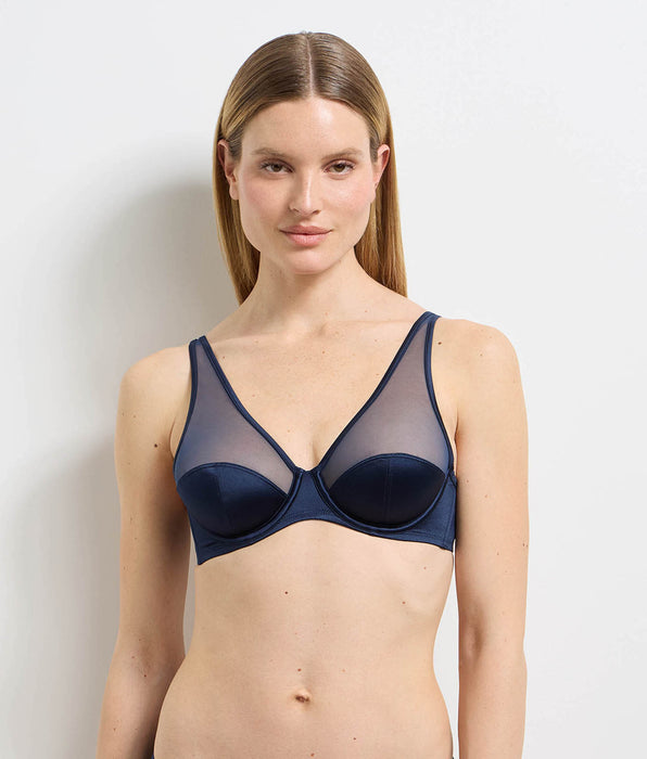 DIM Navy blue underwired bra Dim x Ines de la Fressange