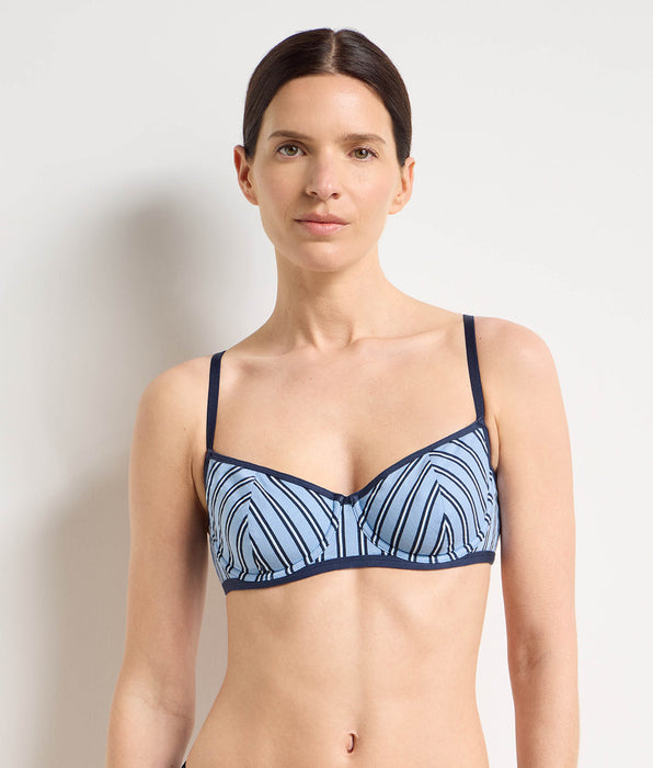 DIM Sky blue underwired balcony bra Dim x Ines de la Fressange