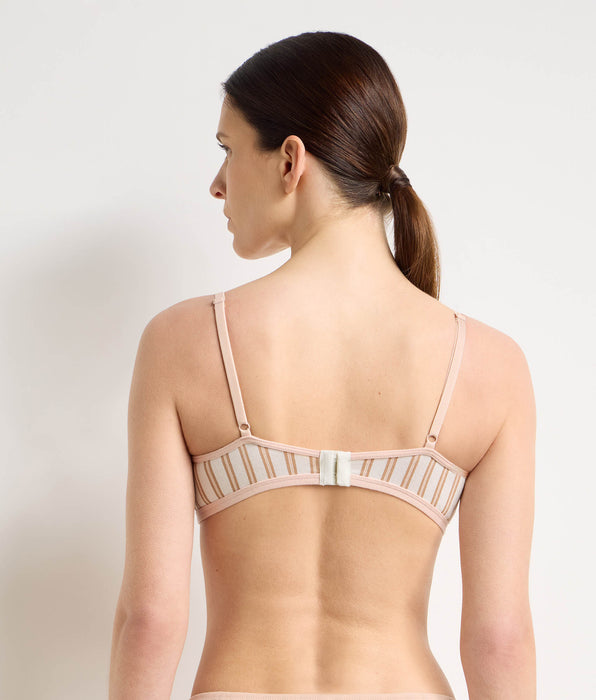DIM Cream pink underwired balconette bra Dim x Ines de la Fressange