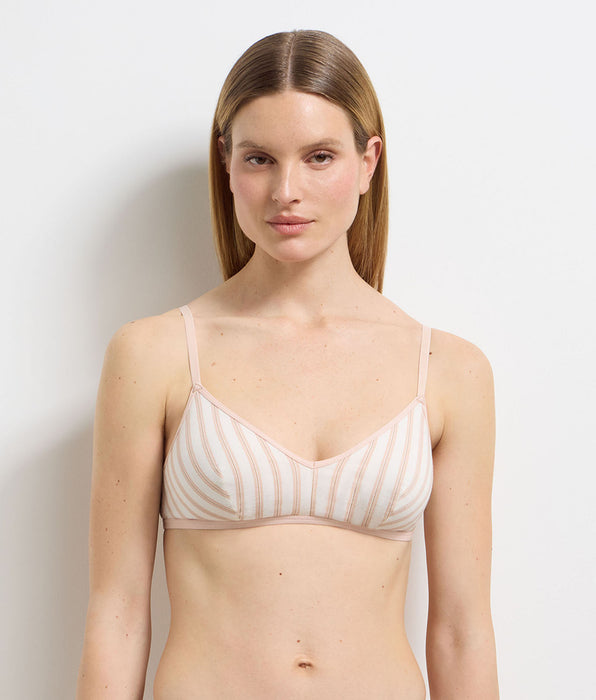 DIM Cream pink wire-free bra Dim x Ines de la Fressange