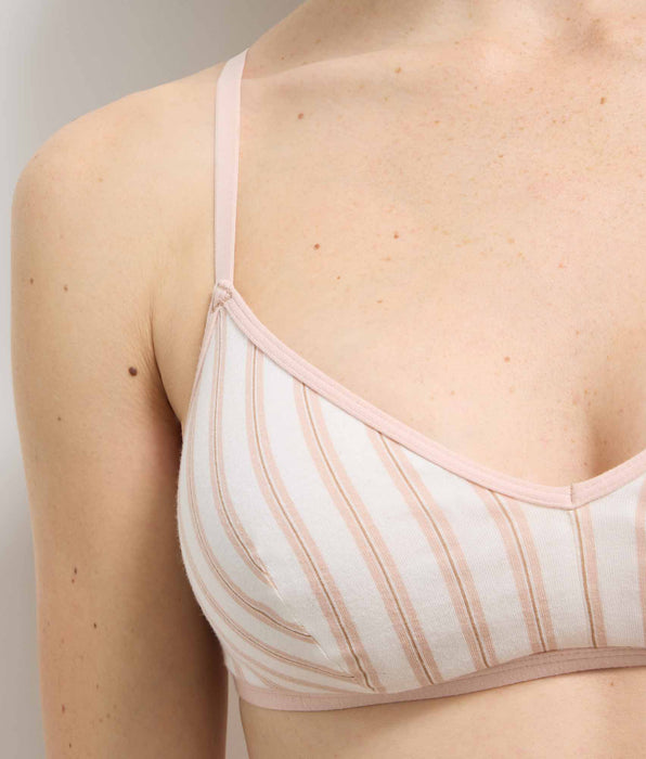 DIM Cream pink wire-free bra Dim x Ines de la Fressange
