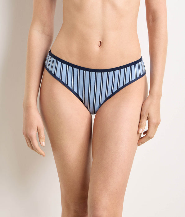 DIM Blue printed thong Dim x Ines de la Fressange
