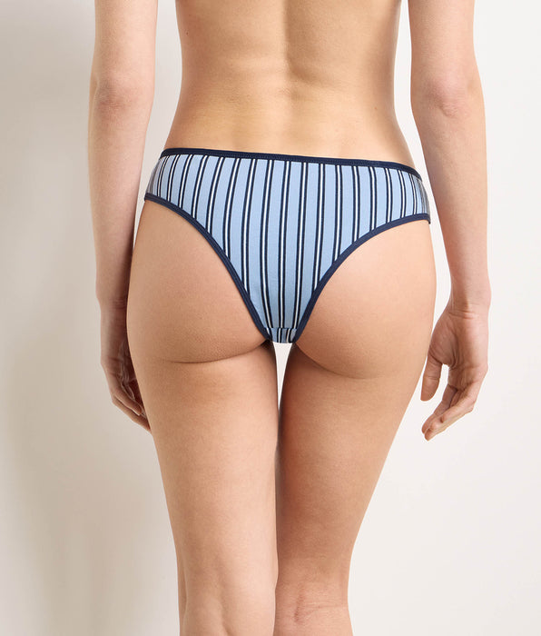 DIM Blue printed thong Dim x Ines de la Fressange