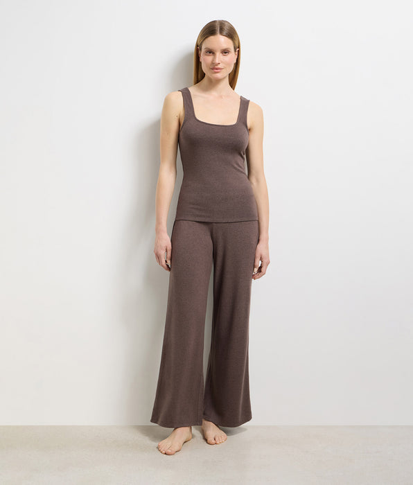 DIM Deep brown fine jersey pyjama set DIM x Ines de la Fressange