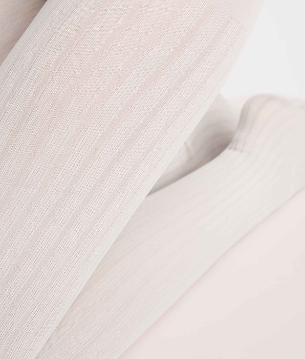 DIM Cream flat rib tights 50D DIM x Ines de La Fressange