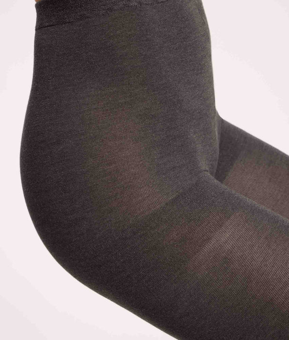 DIM Dark grey wool-effect warm tights 115D Thermo