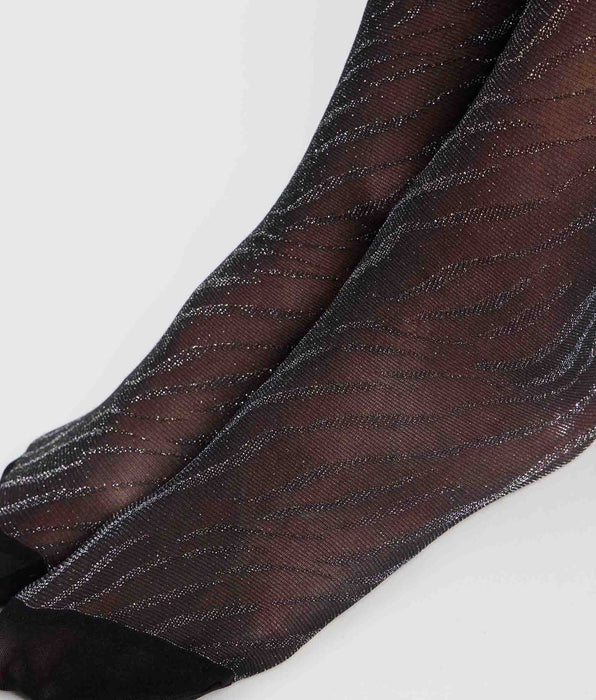 DIM Style Le Nocturne black patterned tights