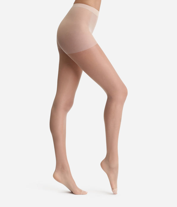 DIM Sublim Voile Brillant 15 sheer shine tights in capri