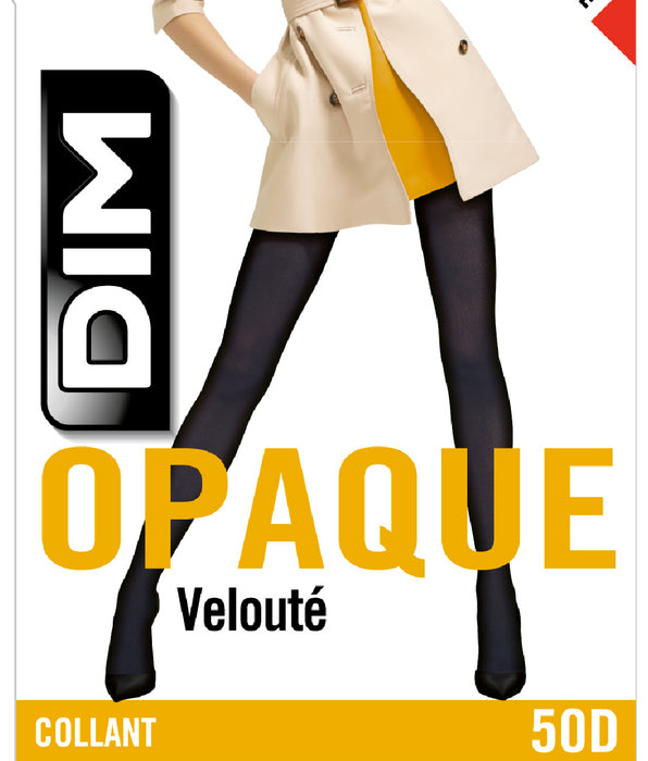 DIM Style 50 opaque velour tights in chocolate