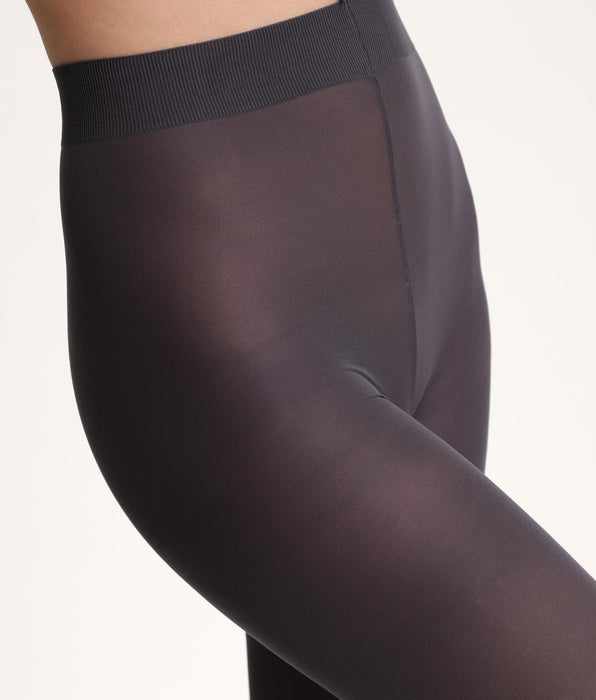 DIM Style 50 opaque velour tights in charcoal grey