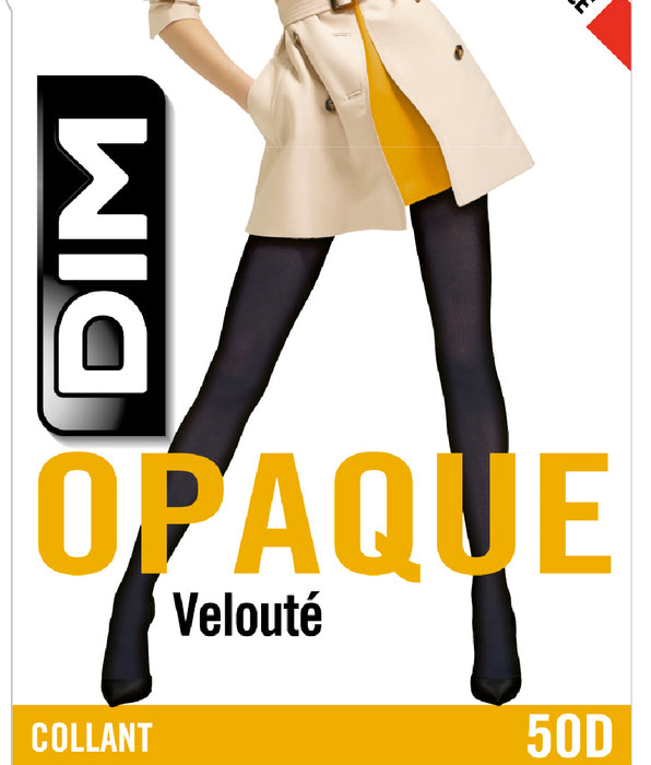 DIM Style 50 opaque velour tights in charcoal grey