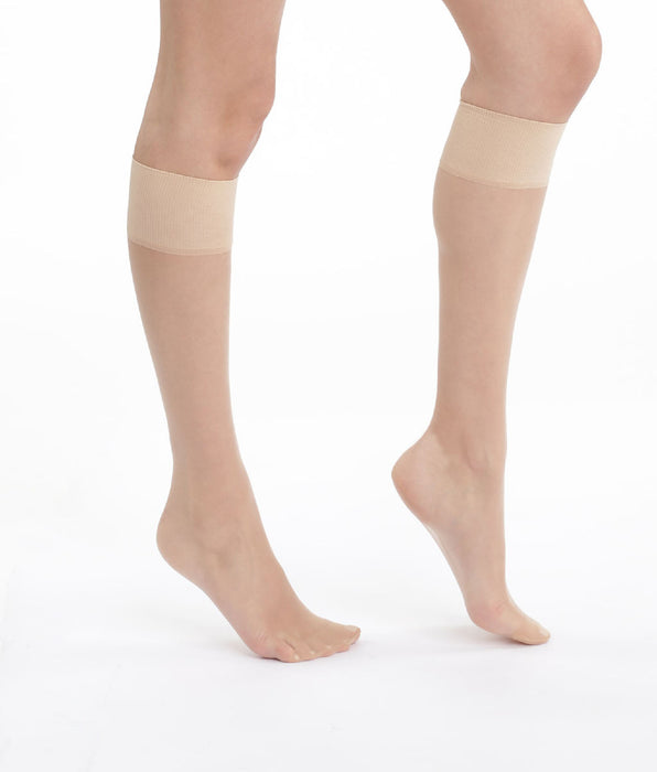 DIM Pack of 2 pairs of Mes Essentiels 15 sheer knee highs in capri