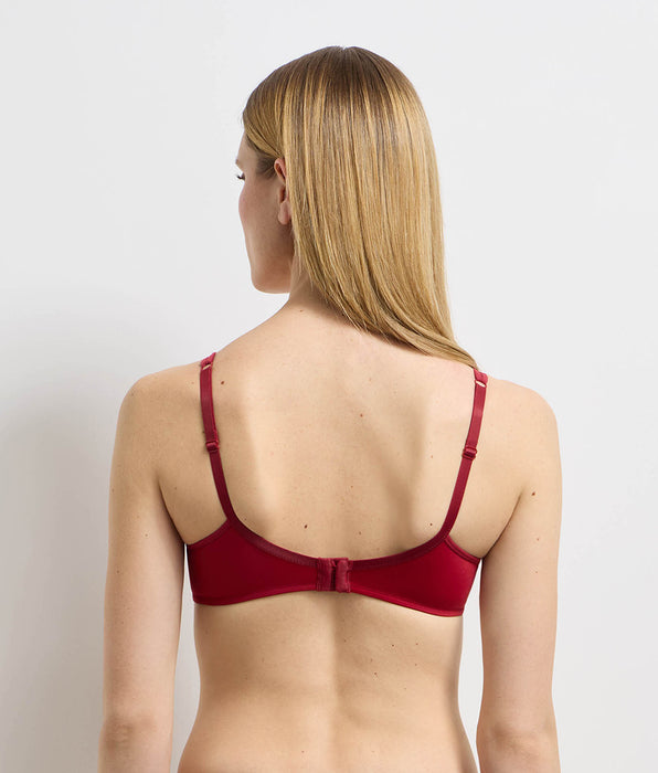 DIM Generous Classic redwood underwired full cup bra