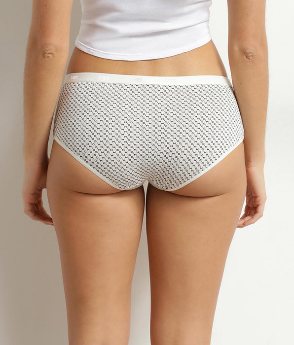 DIM Pack of 5 women's stretch cotton boxer shorts with Dim Les Pockets logo