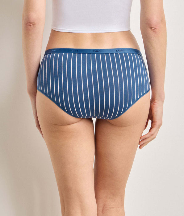 DIM Pack of 5 café delight shorty briefs Les Pockets Coton