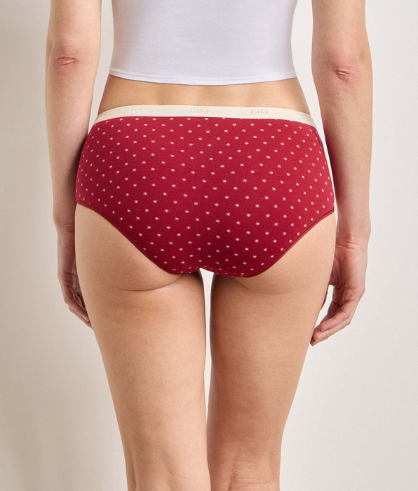 DIM Pack of 5 brown snow shorty briefs Les Pockets Coton