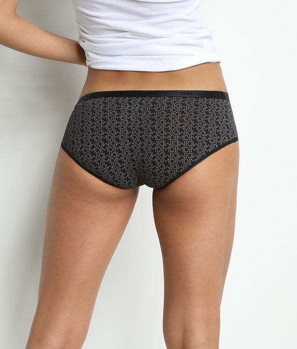 DIM Pack of 3 pairs of Les Pockets Coton boyshorts in black