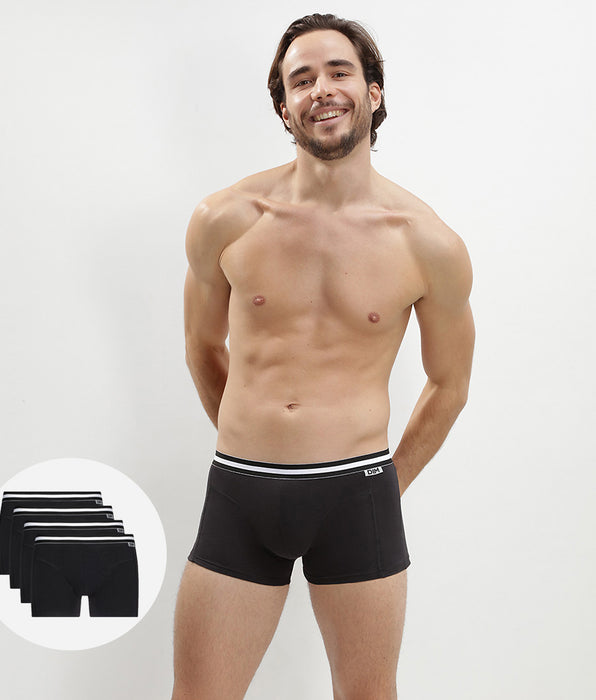 DIM Pack of 4 black trunks ECODIM Cotton