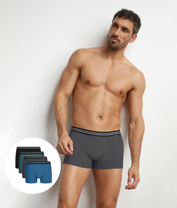 DIM Pack of 4 men's boxer shorts in Rivière EcoDim stretch cotton