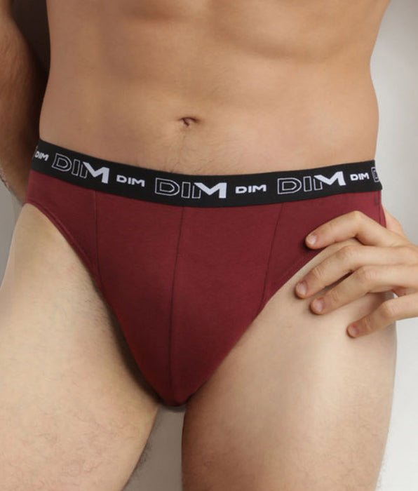 DIM Pack of 2 Blue Red Men's Contrast Waistband Dim Stretch Cotton Briefs