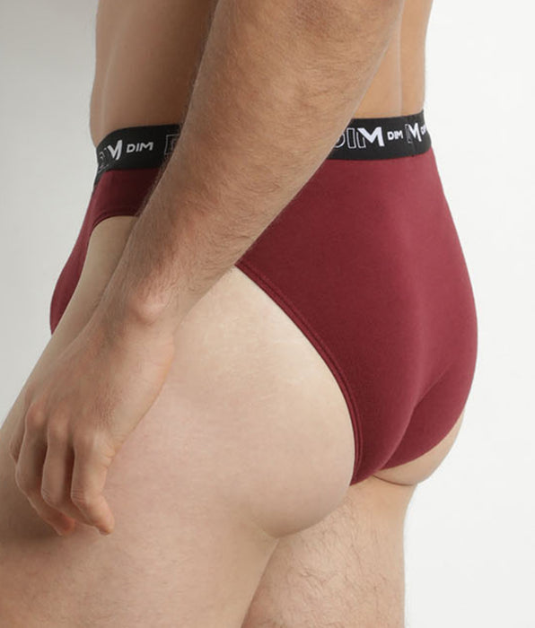 DIM Pack of 2 Blue Red Men's Contrast Waistband Dim Stretch Cotton Briefs