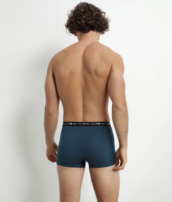 DIM Pack of 3 Men's Boxers Black Green Blue Dim Cotton Stretch