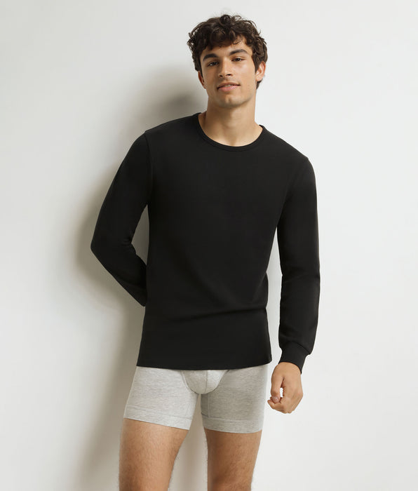 DIM Men's black cotton T-shirt Dim Thermal