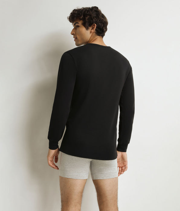 DIM Men's black cotton T-shirt Dim Thermal
