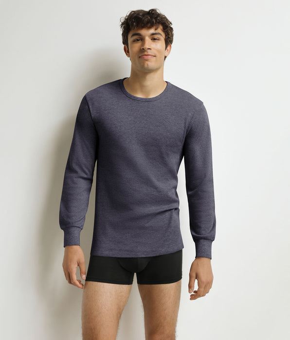 DIM Men's blue-grey cotton T-shirt Dim Thermal