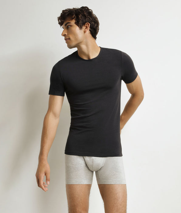 DIM Men's short-sleeved T-shirt Black Dim Thermal