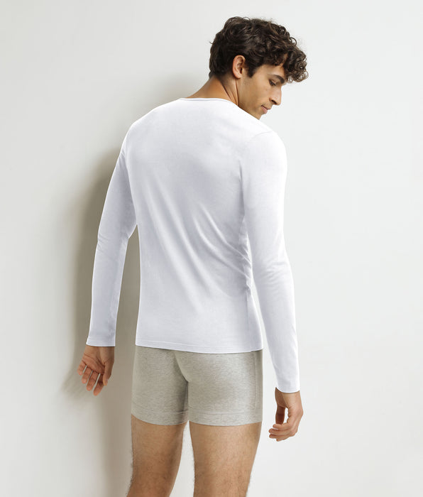 DIM Men's long-sleeved T-shirt White Dim Thermal