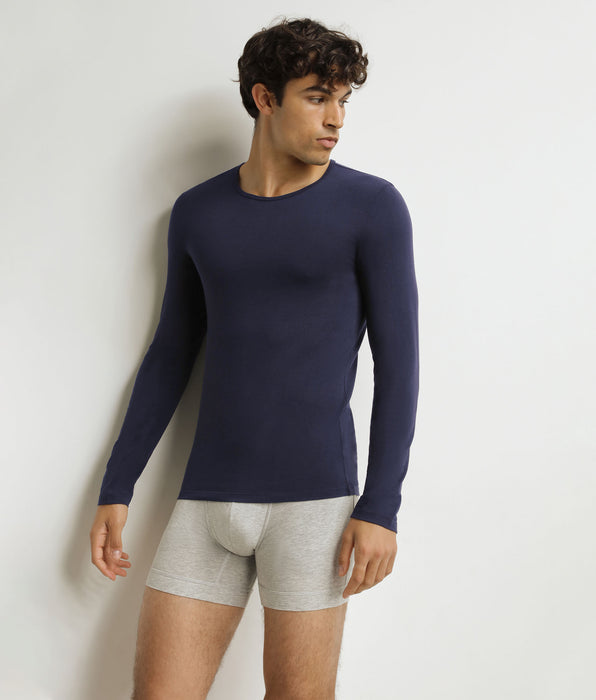 DIM Men's long-sleeved T-shirt Blue Dim Thermal