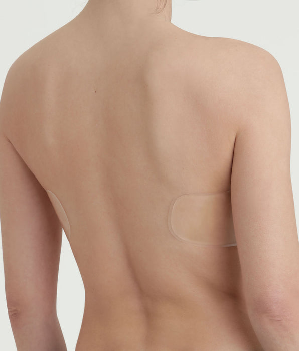 DIM Nude strapless adhesive bandeau bra