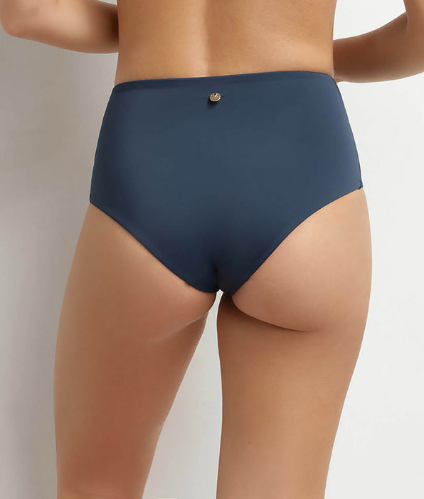 DIM Dim Swimwear Silhouette High-Waisted Swimsuit Bottoms in Blue