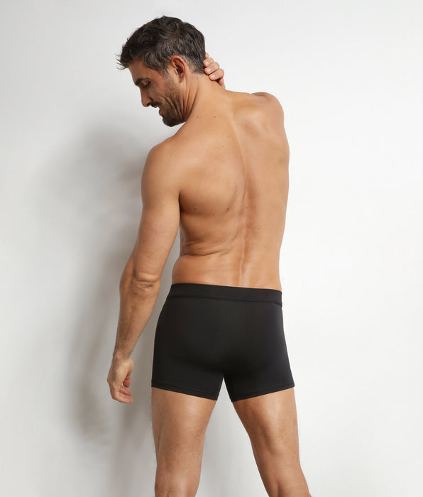 DIM Dim Gentleman Black Modal Cotton Men's Boxer Shorts