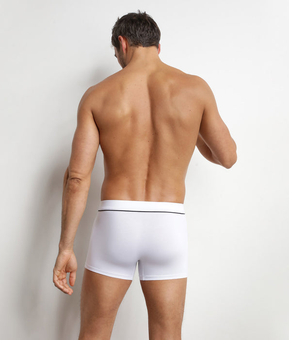DIM Dim Gentleman White Ecru Modal Cotton Men's Boxer Shorts